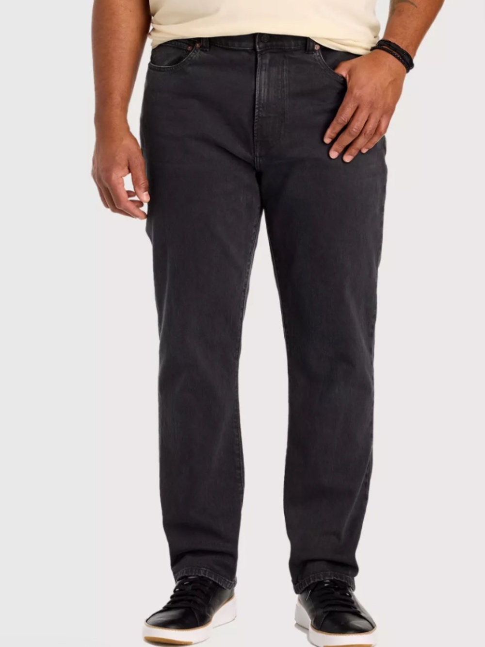 Lucky Brand 410 Athletic Straight Men's 36/30 Black Slim Fit Jeans